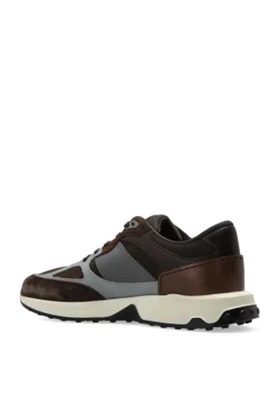 Tod's Sneakers In Leather And Fabric