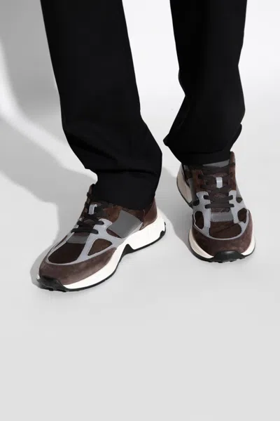 Tod's Sneakers In Leather And Fabric