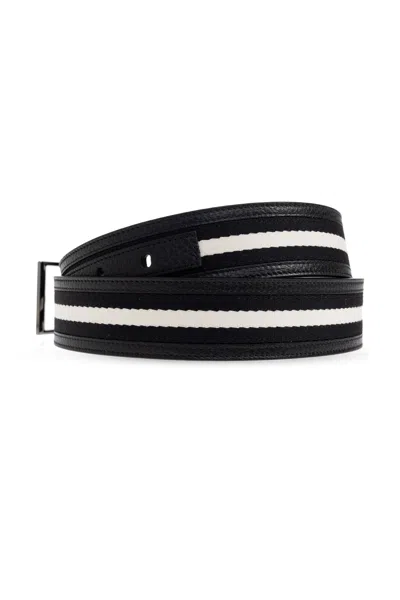 Bally Shiffie Striped Reversible Belt