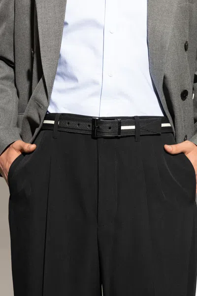 Bally Shiffie Striped Reversible Belt
