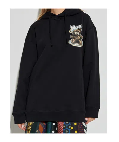 Moschino Long Sleeve Hooded Sweatshirt