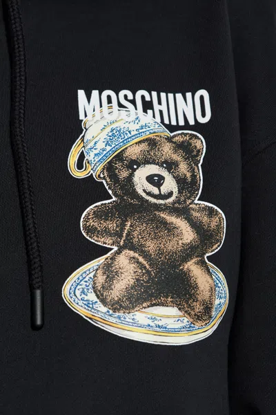 Moschino Long Sleeve Hooded Sweatshirt