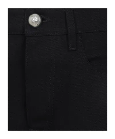 Jil Sander High Waist Wide Leg Trouser In Black