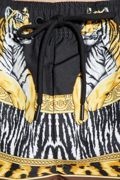 Versace Drawstring Shorts In Multi