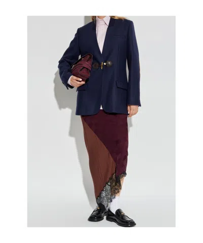 Moschino Long Sleeve Blazer In Blue