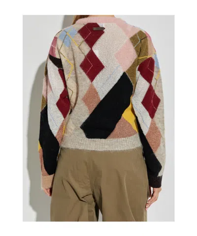 Moschino Knitwear Crew Neck Long Sleeves Soft Texture