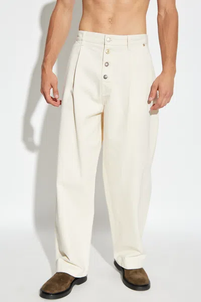 Moschino Belt Loop Track Pants In White