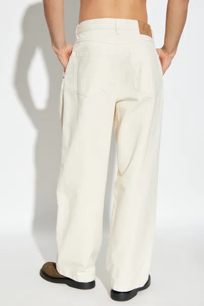 Moschino Belt Loop Track Pants In White