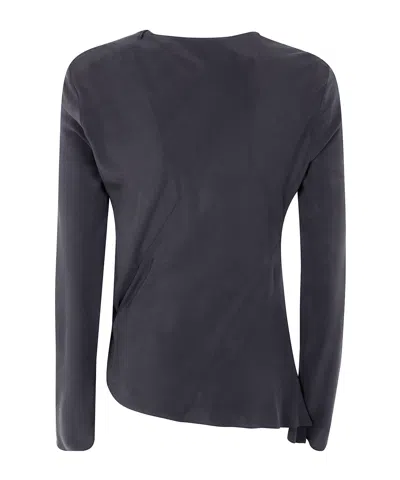 Ann Demeulemeester Asymmetrisches Deana Top In Black