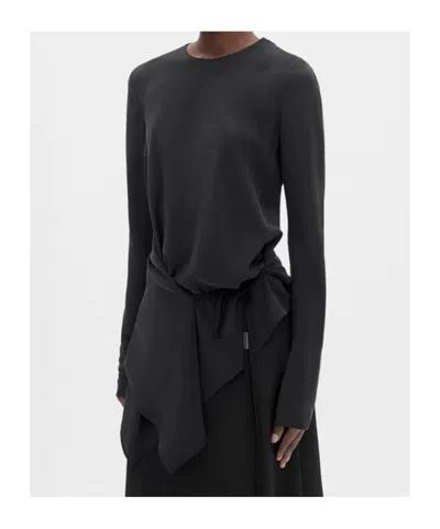 Ann Demeulemeester Asymmetrisches Deana Top In Black