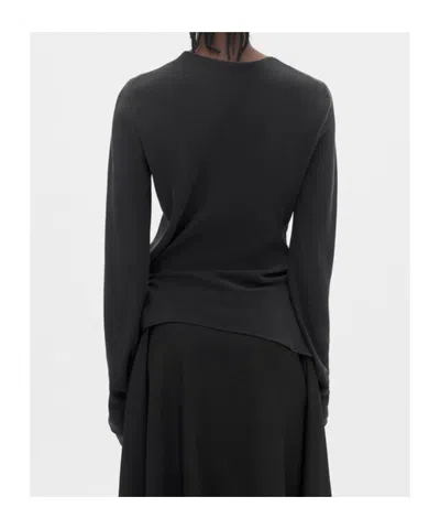 Ann Demeulemeester Asymmetrisches Deana Top In Black