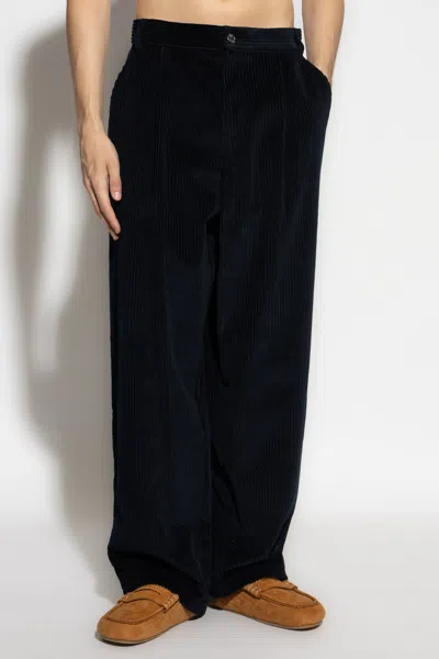 Moschino Corduroy Casual Pants In Black
