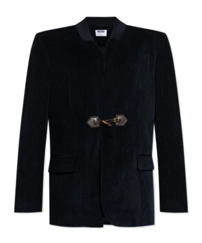 Moschino Long Sleeve Blazer In Black