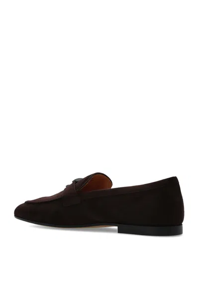 Tod's Suede Gomma Leggero Loafers In Brown