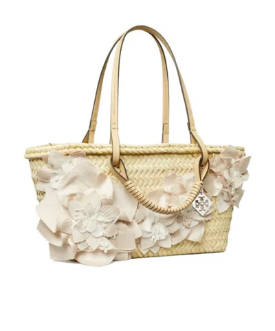 Tory Burch Small Straw Tote Bag