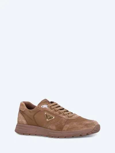 Prada Prax 2.0 Sneakers In Brown
