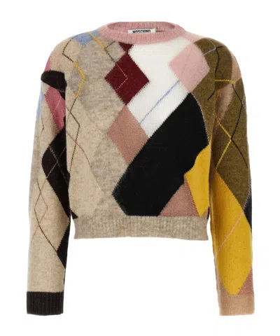 Moschino Knitwear Crew Neck Long Sleeves Soft Texture