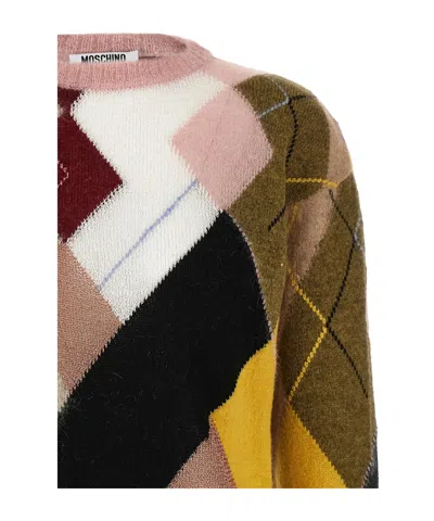 Moschino Knitwear Crew Neck Long Sleeves Soft Texture