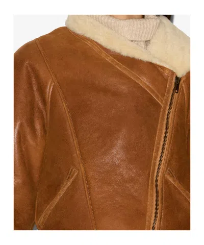 Isabel Marant Blondine Puffer Jackets Brown