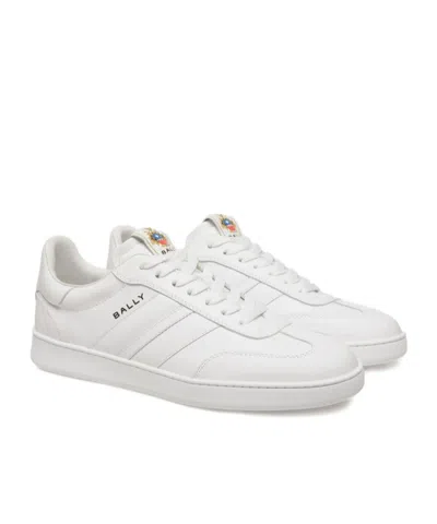 Bally Leather Rivy Sneakers Low-top Silhouette Rubber Sole In White