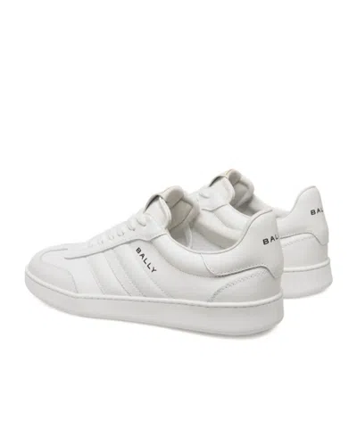 Bally Leather Rivy Sneakers Low-top Silhouette Rubber Sole In White