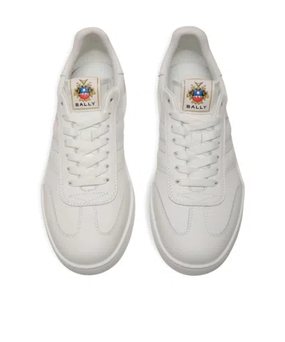 Bally Leather Rivy Sneakers Low-top Silhouette Rubber Sole In White