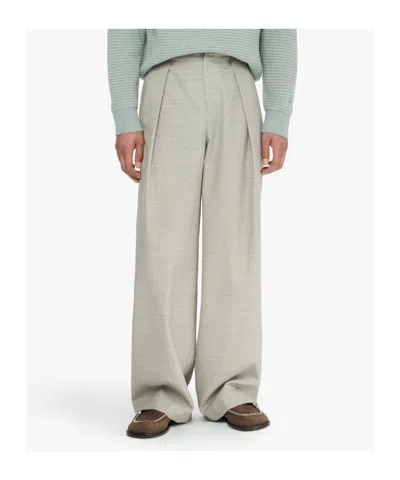 Jw Anderson Tailored Trousers Clay Melange In Neutral