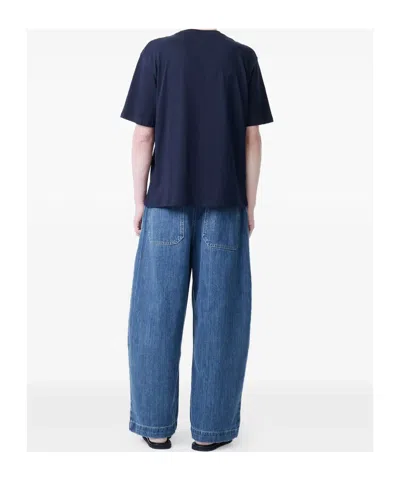 Studio Nicholson Silk Denim In Blue