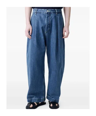 Studio Nicholson Silk Denim In Blue