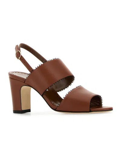 Manolo Blahnik Chunky High Heel Sandals