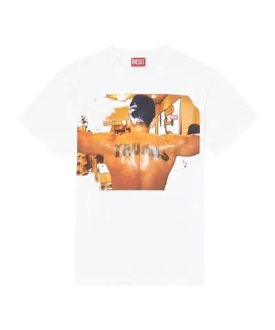 Diesel X Tom Of Finland Foundation Pr-t-norm-tom T-shirt In White