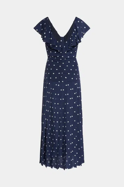 Alessandra Rich Polka Dot-print Ruffled Dress