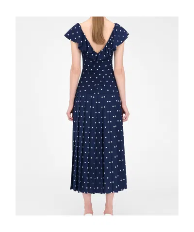 Alessandra Rich Polka Dot-print Ruffled Dress