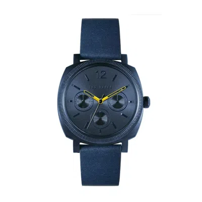 Ted Baker Caine Blue Leather Mens Watch