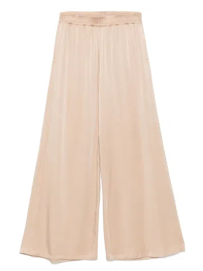 Fabiana Filippi Wide-leg Trousers Elasticated Waist In Pink