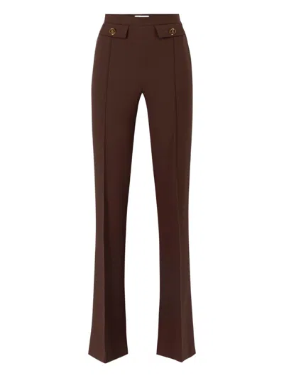 Elisabetta Franchi Flared Leg Trousers Gold-tone Buttons