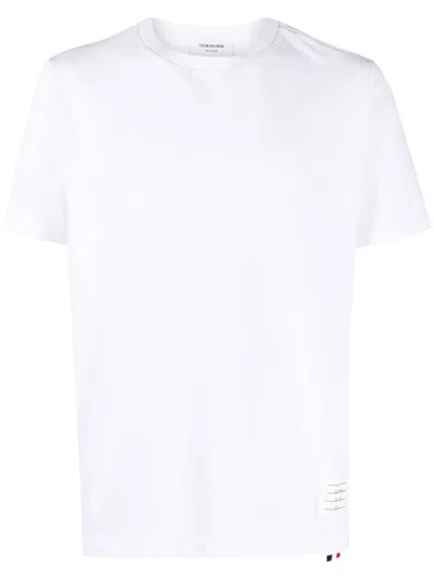 Thom Browne Classic Pique Striped T-shirt Clothing