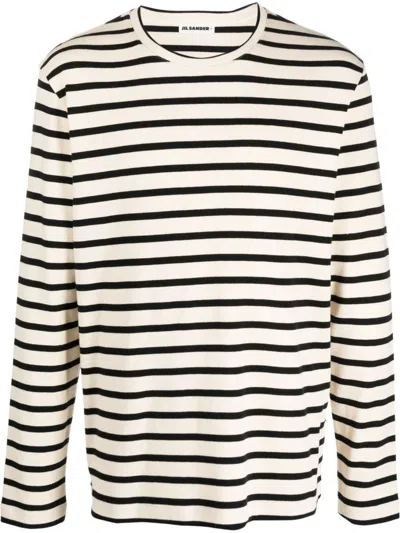 Jil Sander Horizontal Stripe-print Sweatshirt