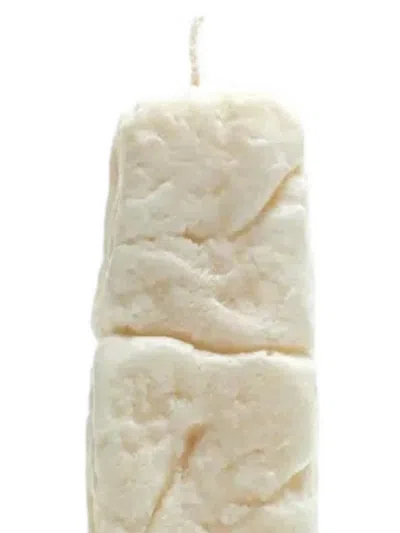 Satta Rock Candle In White