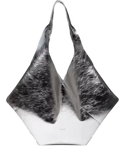 Dienèe La Ep Metallic Leather Tote Bag
