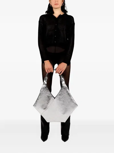 Dienèe La Ep Metallic Leather Tote Bag