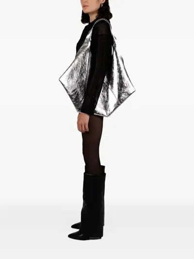 Dienèe La Ep Metallic Leather Tote Bag