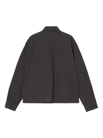 Carhartt Toland Striped Shirt In Black