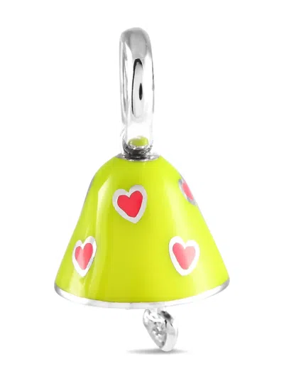 Pre-owned Aaron Basha 18kt White Gold Bell Charm