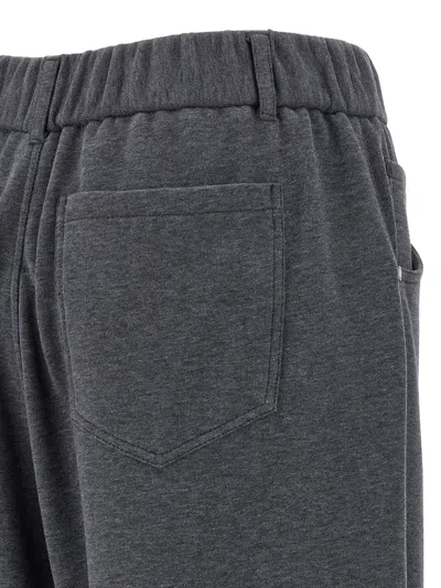 Brunello Cucinelli Cotton Joggers With Back Pocket And Wide Leg