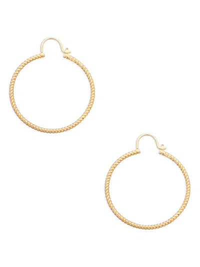 Apc Twisted Hoop Earrings In Gold