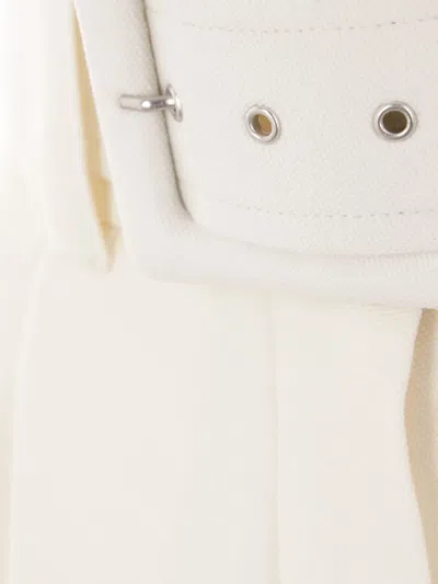 Max Mara Belted Trousers In Neutral