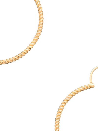Apc Twisted Hoop Earrings In Gold