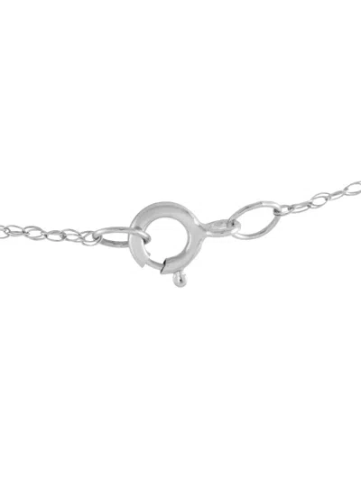 Pre-owned Lb Exclusive 14kt White Gold Peridot Pendant Necklace