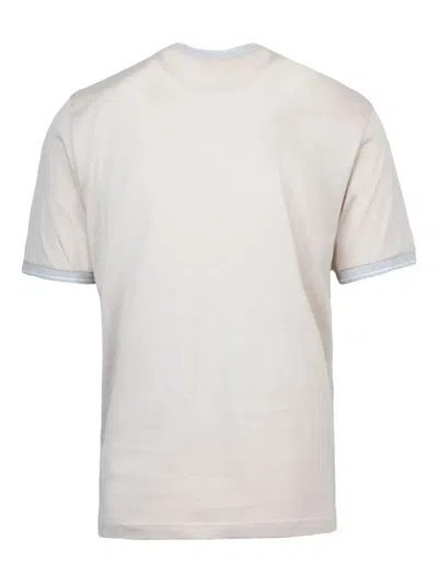 Eleventy Sand Crew Neck T-shirt In Neutral